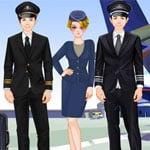 Pilots and Stewardesses Dress Up