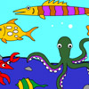 Jocuri Colorează animalele de mare!
