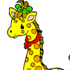 Ausmalbild Giraffe Spiele