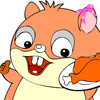 Online Coloring Hamster Games