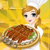 Tessa's cooking kebab