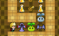 Er was eens een koninkrijk. Een groep monsters viel het land binnen, en ontvoerde de dochter van de koning. Het land was in rep en roer: wat nu? De koning besloot toen een bijzondere prijs uit te loven: degene die zijn dochter bij hem terug zou brengen, zou de toekomstige koning van het land worden. Dat lijkt jou ook wel wat, toch? Ga op weg om de prinses te redden! Zodra je een monster tegenkomt, begint het gevecht. Ga op zoek naar sleutels, wapens en schilden om verder te kunnen komen in deze doolhof vol monsters. In de winkel kun je allerlei spullen kopen.