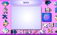 Je kan drie niveaus kiezen. Daarna ga je puzzels maken van Barbie en Ken.