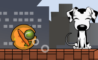 Deze twee slimme honden vinden het leuk om een bal naar elkaar over te spelen. Gooien en vangen kunnen ze als de beste, maar vaak zijn er toch hindernissen die ze zonder jouw hulp niet kunnen nemen. Denk dus logisch na en zorg er, met behulp van allerlei voorwerpen, voor dat ze door kunnen gaan met spelen!
