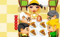 Em breve esta ser� a melhor pizzaria da cidade, espera para veres! Pelo menos, � o objectivo que vais tentar alcan�ar. Hoje � a abertura, e os teus clientes est�o a chegar. Podes ajudar os empregados a preparar pizzas e a servi-las?