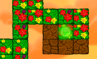 Trinta pequenos pa�ses precisam da tua ajuda! O solo est� inactivo e completamente deserto. Podes transform�-lo em pequenos para�sos cheios de flores e plantas? Logo que um quadrado esteja coberto com plantas, n�o podes mais voltar. H� quadrados que tens de atravessar duas vezes, para os cobrires completamente de vegeta��o. Estes quadrados t�m cores mais escuras, assim sabes desde o in�cio que tens de ter isso em conta. Diverte-te a jogar este divertido jogo de mente!