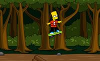 Bart Simpson rijdt op zijn skateboard door het bos. Hij komt hierbij modderpoelen, rotsen, water en stapels hout tegen, waar hij overheen moet springen. Wanneer hij takken of verkeersborden tegenkomt, moet hij hier juist onderdoor skaten. Kijk ook uit voor de specht, die het op zijn hoofd gemunt heeft! Ook is het belangrijk dat hij binnen het beeldscherm blijft skaten, dat van links naar rechts beweegt. Doet Bart dat namelijk niet, dan moet hij weer opnieuw beginnen.