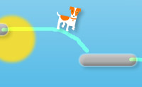 Teken de weg en de hond zal op zijn doel afwandelen!