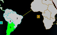 Speel Warlight, een turn-based oorlogsspel dat je strategische vermogen op de proef stelt! Het gaat erom dat je de troepen die je inzet, zo effici�nt mogelijk gebruikt. Ieder aanvallend leger heeft 60% kans om een verdedigend leger uit te schakelen. Ieder verdedigend leger heeft 70% kans om een aanvallend leger uit te schakelen. Verover gebieden en vergroot zo je economische en politieke macht over verschillende continenten. Je kunt zowel tegen de computer als tegen een vriend spelen. Bepaal zelf in welke mate je het toeval een rol wilt laten spelen in het spel, door de 'luck modifier' aan te passen!