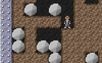 Este � um viciante jogo onde vais em busca de diamantes verdes. Quando cavas o solo abaixo das pedras, elas caiem. Assim, tem cuidado para n�o seres soterrado por debaixo delas! Podes mover as pedras de lado, por exemplo para abrir a passagem para outra sala.