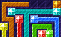 Esta � uma vers�o dif�cil do jogo Linx. Liga blocos da mesma cor com o m�nimo de cliques poss�vel. Podes lig�-los desenhando um caminho nos mosaicos azul escuros. Podes tamb�m jogar este jogo no modo 'cor cega'!