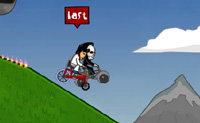Esta � a sequela do jogo Ciclo Man�acos que j� deves ter jogado. Neste jogo, tamb�m, tornas-te no Elvis e saltas para a tua moto para competir contra todo o tipo de personagens estranhos. Executa pe�es e cavalinhos para ganhares pontos de b�nus. Se terminares a corrida, ganhas dinheiro que podes usar para comprar actualiza��es. Por cada n�vel que completes com sucesso, ganhas 200 d�lares.