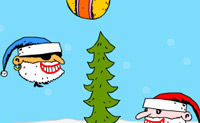 Speel een spelletje volleybal met de kerstman!