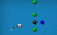 Laat twee ballen van dezelfde kleur tegen elkaar botsen. In het spel zijn diverse dingen verwerkt die het moeilijker maken om het spel te spelen.