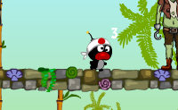 Nesta sequela do jogo Bomba Louca, �s uma bomba viva, cujo objectivo � eliminar zombies. Primeiro saltas atrav�s do fogo para acender o teu rastilho e depois a contagem decrescente come�a. Assegura que chegas ao zombie a tempo, para que estejas perto dele quando explodires! H� trinta n�veis, em tr�s diferentes per�odos da Hist�ria.