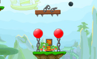 Esta � a sequela do viciante jogo 'Canh�o bal�o'. Neste jogo tamb�m, disparas balas de canh�o contra os bal�es que flutuam no ar. Rebenta os bal�es vermelhos, mas liberta os azuis, assim n�o os atinjas com as tuas balas de canh�o! No princ�pio � bastante f�cil, mas torna-se cada vez mais dif�cil pois h� todo o tipo de obst�culos parados ou a flutuar � tua frente.