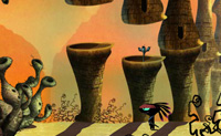 Neste belo jogo de aponta e clica vais em busca do Wok sagrado junto com um pequeno alien�gena. Este Wok aterrou neste planeta, e desde esse momento, ele e o seu colega veneram o item que parece ter poderes especiais. Os malvados alien�genas descobriram o Wok especial tamb�m, e levaram-no para um s�tio desconhecido. � tempo de o encontrar! Clica pela ordem correcta nos itens que podes combinar para fazer o teu caminho por este meio misterioso.