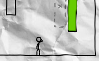 Dit spelletje gaat over een stickpoppetje en een inktdruppel op een verfrommeld stukje papier. In zo min mogelijk tijd moet het poppetje naar de uitgang lopen, en hierbij zo veel mogelijk sterretjes verzamelen. Vergeet niet om om de inktdruppel ook te verplaatsen: deze druppel is op bepaalde punten onmisbaar. Het poppetje kan door paarse muren heen, maar niet door stippellijnen; voor de inktdruppel geldt het omgekeerde. De inktdruppel kan van kleur veranderen. Wanneer hij op die manier bijzondere krachten heeft verzameld, kan hij tijdelijk een andere vorm aannemen. Dit is bijvoorbeeld erg handig om op knoppen te drukken, of om het poppetje een opstapje te geven. Loods het poppetje en zijn inktdruppel door alle 30 levels heen!