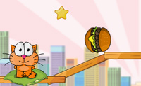 Este gato est� farto de estar em casa e comer sempre o mesmo, comida de gato seca dia ap�s dia. � por isso que ele decide entrar num avi�o e viajar � volta do mundo. Em cada pa�s o gato cosmopolita quer experimentar as especialidades locais: vamos come�ar com um hamb�rguer nos Estados Unidos. Podes ajud�-lo a ter a sua comida? Clica pela ordem correcta nos obst�culos e f�-los desaparecer, para que a comida chegue ao gato no m�nimo de cliques poss�vel, atingindo as estrelas no seu caminho para l�. Cuidado com os arames vivos: quando a comida bate num arame, queima e ter�s de recome�ar tudo de novo!