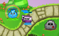 Que belo jogo de defesa da torre! Tu e os teus amigos est�o a tentar proteger a floresta onde tens vivido em alegria h� muitos anos. Diamantes caros est�o escondidos na floresta, e h� monstros malvados e cogumelos a tentar tir�-los de ti. Ter�s de dar tudo o que tens para prevenir cada ataque, usando v�rias t�cnicas. O 'broto', por exemplo, pode atingir inimigos a uma grande dist�ncia. A 'torre de �gua' desacelera o teu inimigo 50%- A pedra tem um alcance longo quando est� a ser disparada, mas n�o pode fazer danos a certos inimigos. Quanto mais longe chegares no jogo mais atacantes vais conhecer. Podes tamb�m ganhar v�rias capacidades durante o jogo.