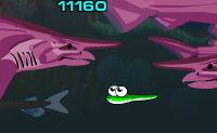 O princ�pio deste jogo � simples: come os peixes mais pequenos mas mant�m-te longe dos maiores, porque eles comem-te! Quando tu atinges um peixe que � do teu tamanho, nada acontece. Quantos mais peixes comeres, mais capacidade tens de obter novas funcionalidades.