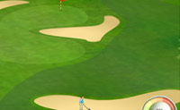 Probeer om in deze golf game de bal in de putt te spelen!