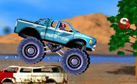 Tenta chegar � meta com este grande Monster Truck!