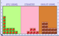 Soort tetris met rare geluiden er bij.
