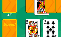 Tenta tanto tempo quanto poss�vel p�r uma carta de jogar com um n�mero acima ou abaixo nas cartas no meio.