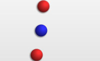 Mova a bola azul e evite as vermelhas durante o m�ximo tempo que puder.
