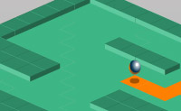 De bedoeling van dit spel is door het rollen van de bal, het gehele lichtgroene vlak oranje te maken.