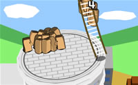 Probeer om zoveel mogelijk poppetjes te redden van de toren, doormiddel van ze op te pikken met de ladder!
