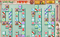 Procura as duas pedras de mahjong iguais que estejam ao lado uma da outra. As pedras t�m mesmo de ficar uma ao lado da outra. 