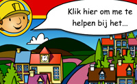 Hier kun je allerlei spelletjes met Bob de Bouwer spelen. Bijvoorbeeld een puzzel maken, huizen ontwerpen, bestellingen rondbrengen, opruimen, scherven lijmen, verven en buizen aanleggen.