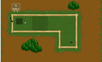 Probeer om in het bos zo snel mogelijk dit minigolfspelletje uit te spelen!