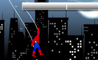 Help Spiderman om zijn web te gooien naar gebouwen en andere voorwerpen in de stad.