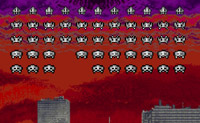 De klassieke Space Invaders game. Schiet alle aliens neer met je kanon.