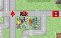 In dit verslavende spel moet je de rode pijltjes verslepen en op de weg laten vallen om de rode vrachtwagen naan de uitgang te leiden. Tip!! je hoeft niet de weg te gebruiken!