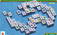 Jogue esta variante de Mahjong na vers�o de jardim. Tente encontrar sempre 2 pedras iguais.