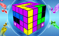 Una as mesmas cores entre si para solucionar o problema do Cubo M�gico.
