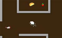Je bent een muisje in deze retro game en moet opzoek naar kaas, hoe snel kun je deze vinden?
