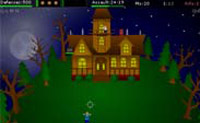 Je bent het mannetje op het dak, shiet de zombies neer die het huis benaderen