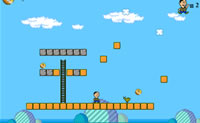 In deze Mario-achtige game speel je met Larry.