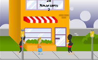 Vecht met alle ninja's voordat de tijd op is!