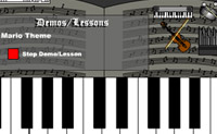 Fa�a m�sica com o teclado. Pode at� mesmo aprender a tocar o Mario Tune!!!