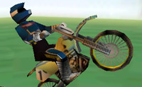 Com a tua moto faz um salto alto pelo ar e faz acrobacias espectaculares!