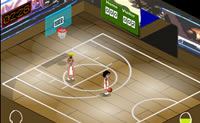 Jogue uma partida de basquete contra o advers�rio.