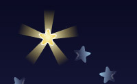 Atire com a bola nas estrelas e atinja todas elas.