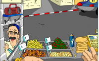 Faz uma deliciosa sandu�che de falafel com batatas fritas para os teus clientes!
