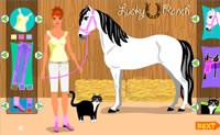 Tente enfeitar o seu cavalo o melhor poss�vel.